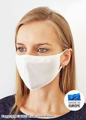 Face mask / mouth cover, single layer, white color